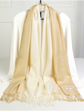 Solid Color Two-Tone Pashmina